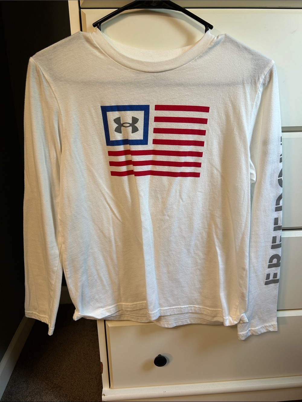Under Armour American Flag Long Sleeve Tee